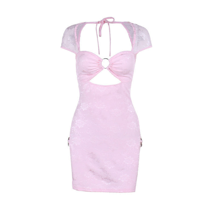 Stilla | Hollow Split Pink Minikjole