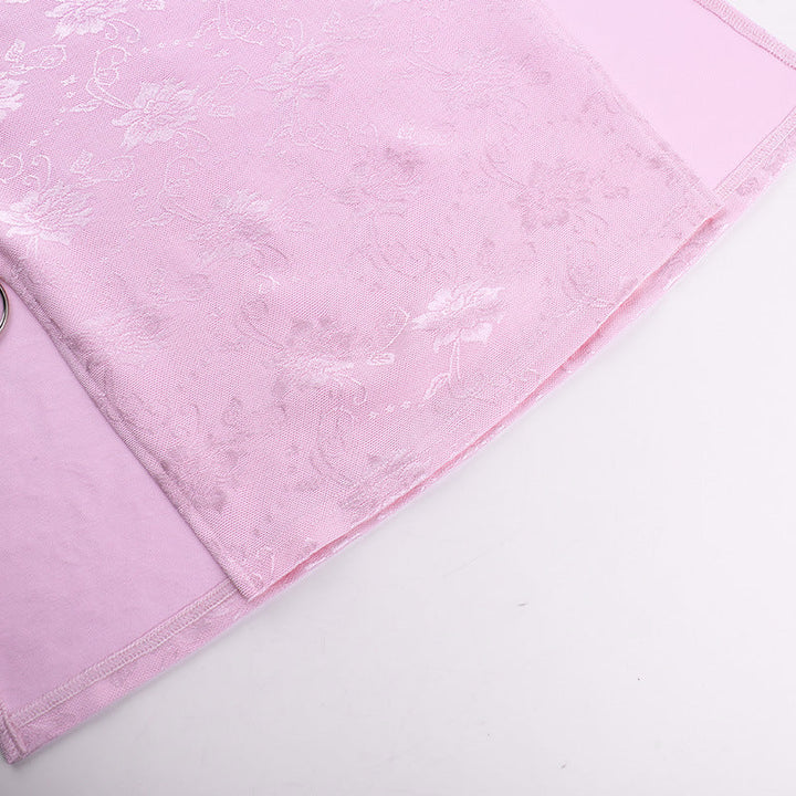 Stilla | Hollow Split Pink Minikjole