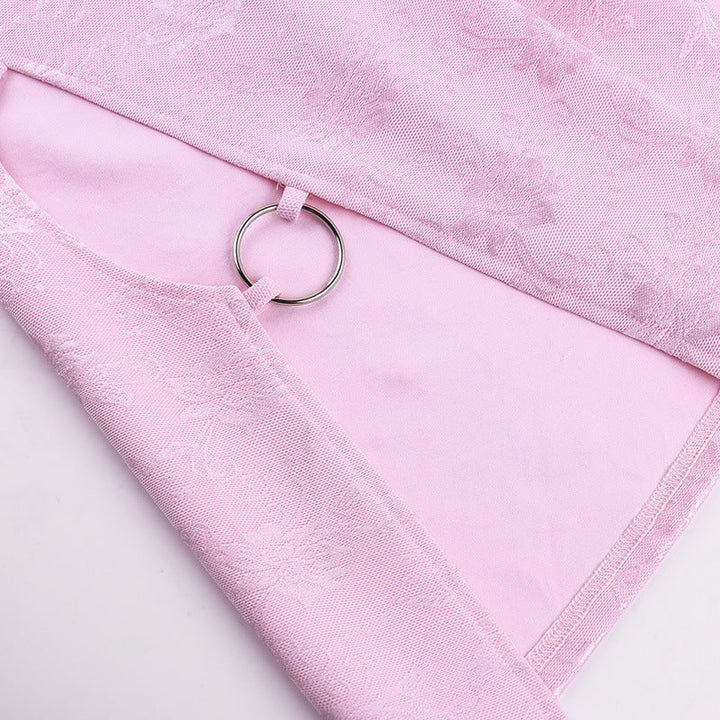 Stilla | Hollow Split Pink Minikjole