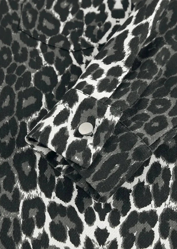 Stilla | Print Bomulds Oversized Jakke