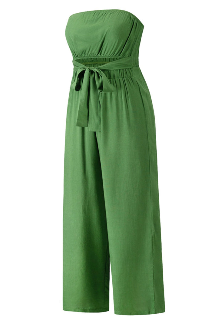 Stilla | Cutout Tube Wide Leg Jumpsuit