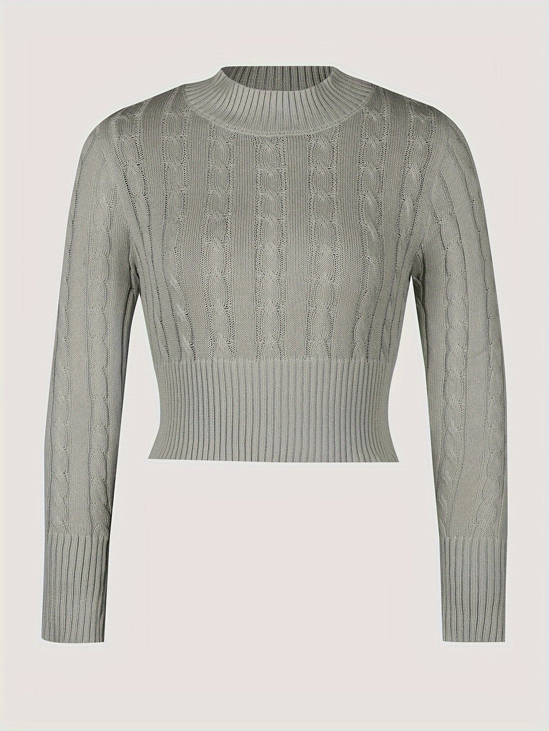 Stilla | Kort Skåret Slim-pullover Med Drejet Tryk