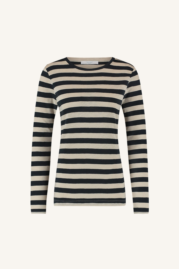 Stilla | Stribet Dame Langærmet T-Shirt