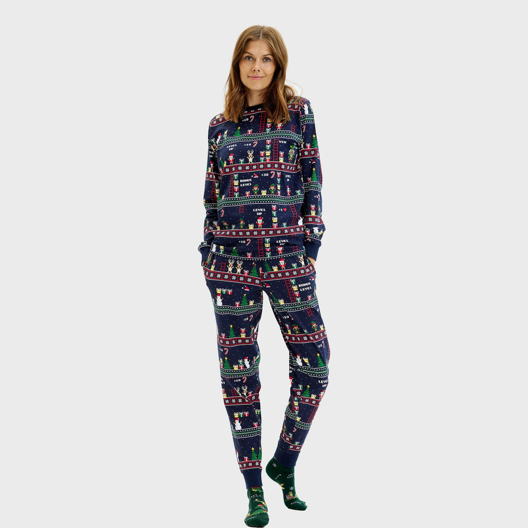 Stilla | Vintage Gamer jule-pyjamas damer