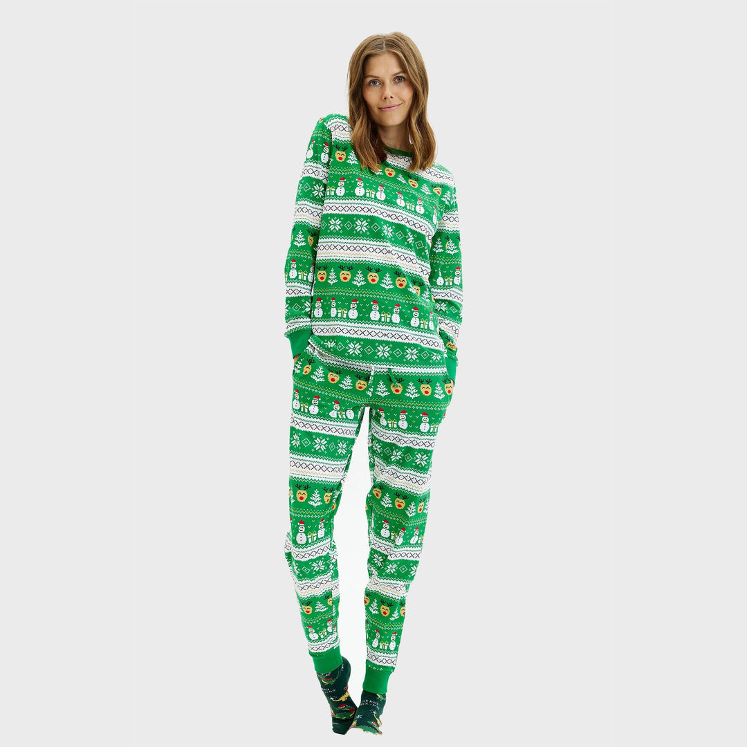 Stilla | Ultimative julesovepyjamas grøn damer