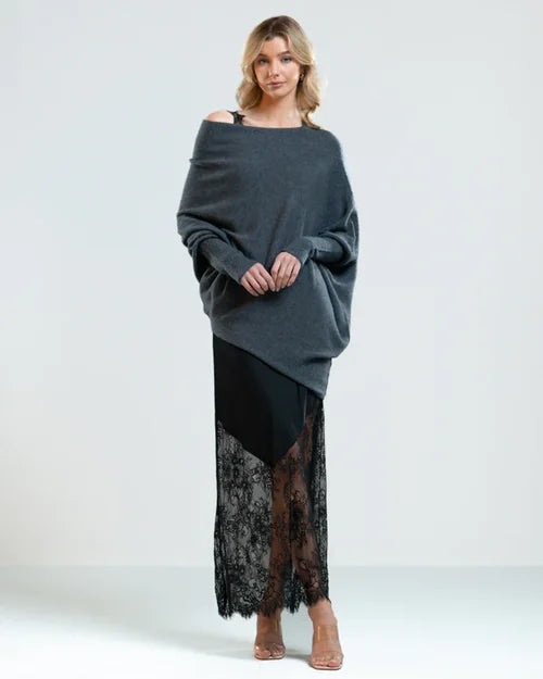 Stilla | Asymmetrisk draperet sweater