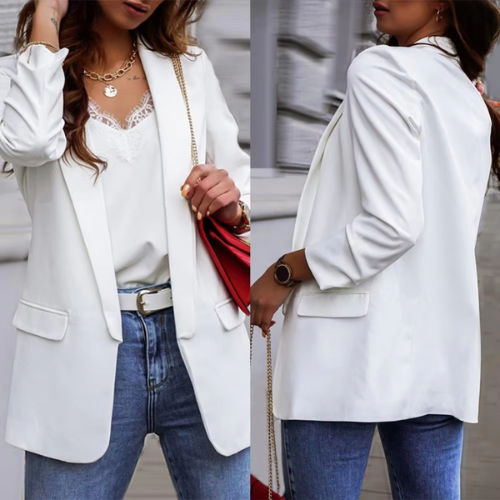 Stilla | Moderigtig Dame Blazer Med Lange Ærmer