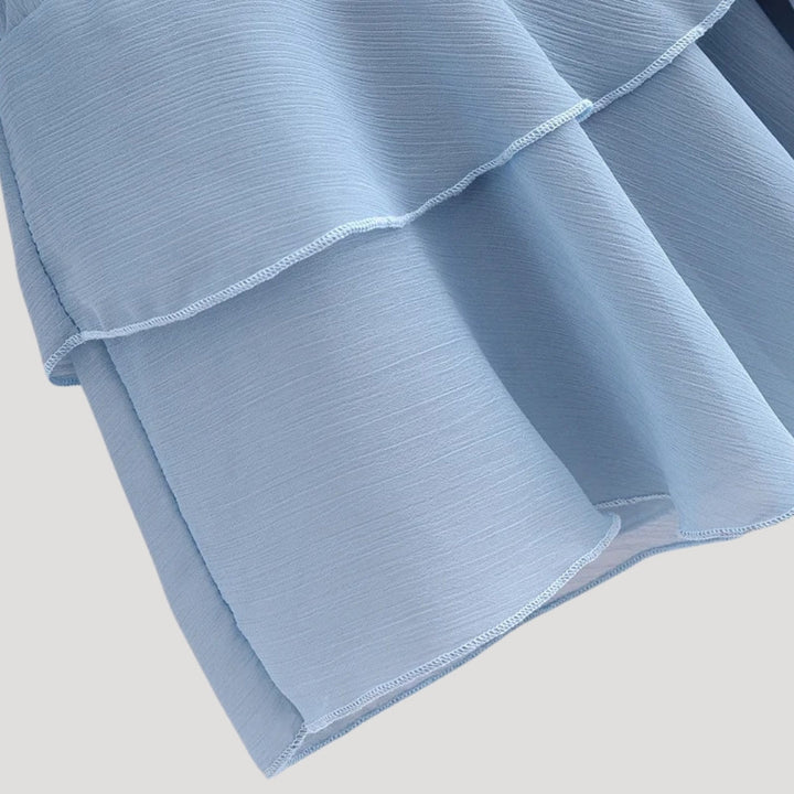 Stilla | Elegant Volang Chiffon Bluse