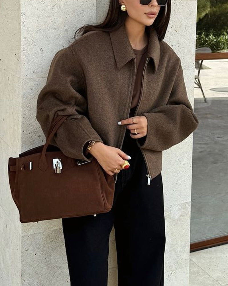 Stilla | Dame Oversize-frakke Med Afslappet Snit