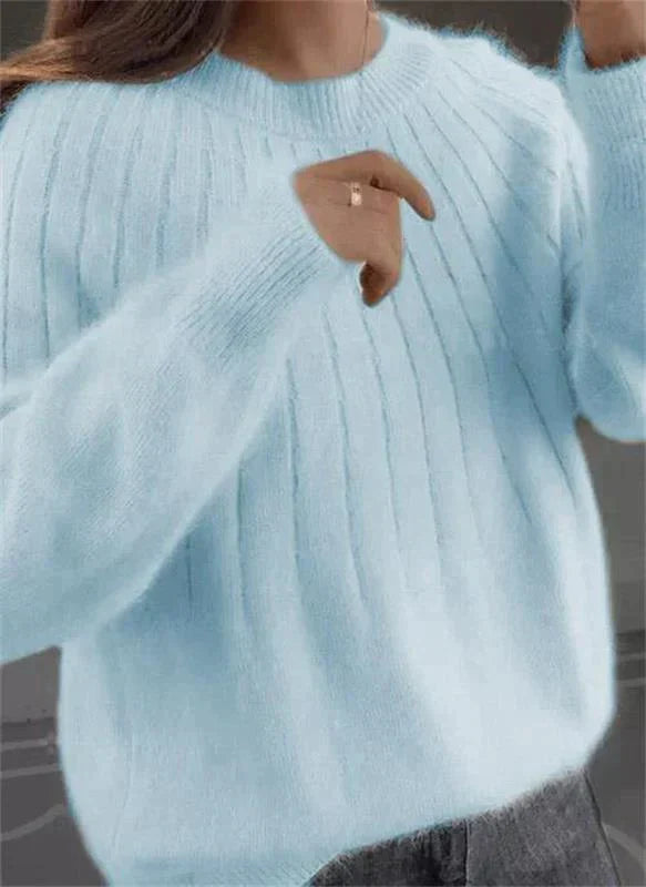 Stilla | Fuzzende Cashmere Lignende Strikpullover