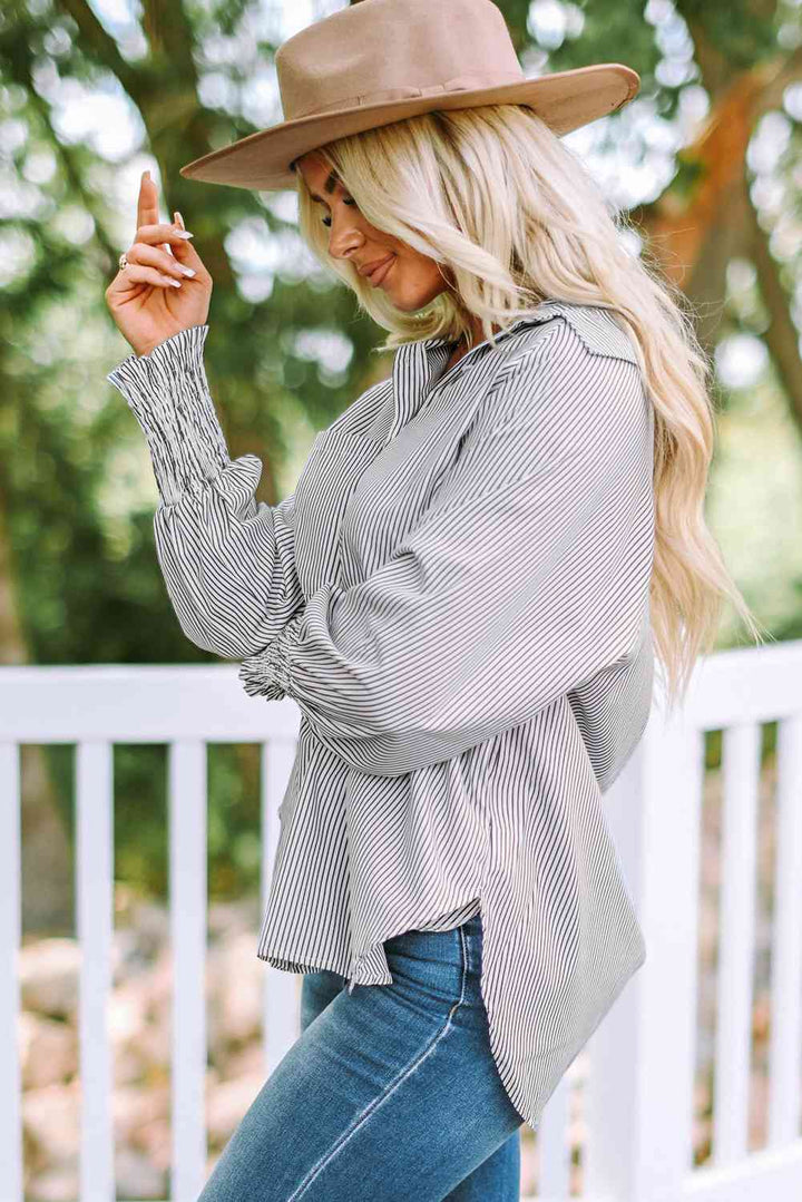 Stilla | Lantern Sleeve Krave Skjorte
