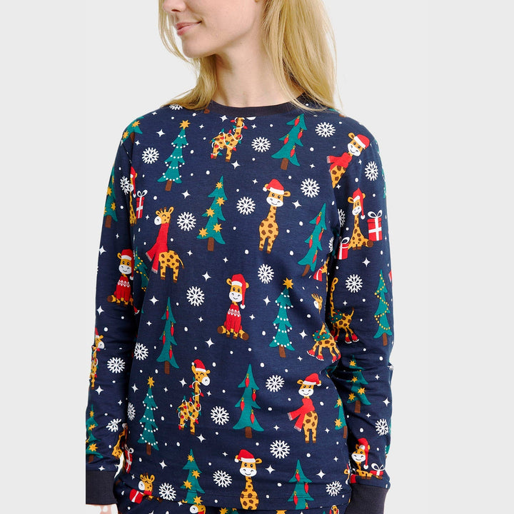 Stilla | Giraffe jule-pyjamas kvinder