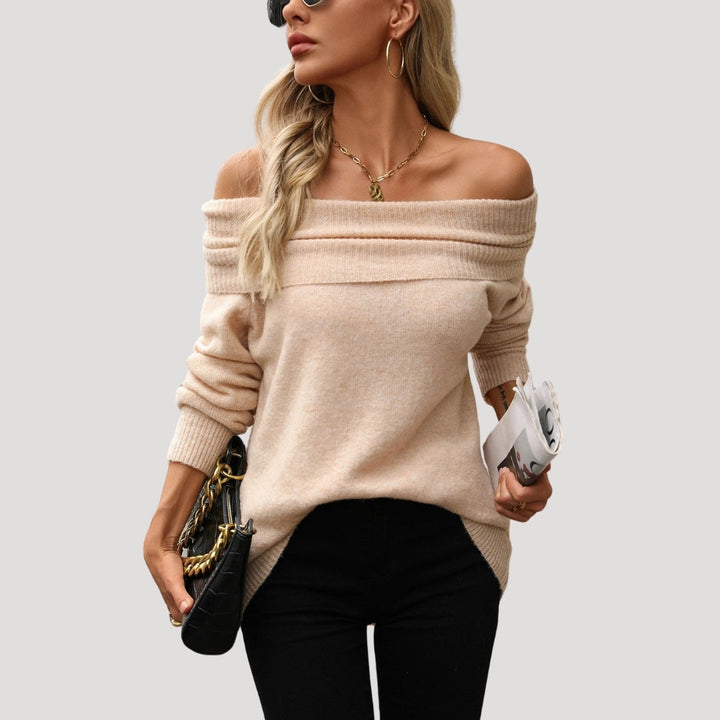 Stilla | Off Shoulder Strik Trøje
