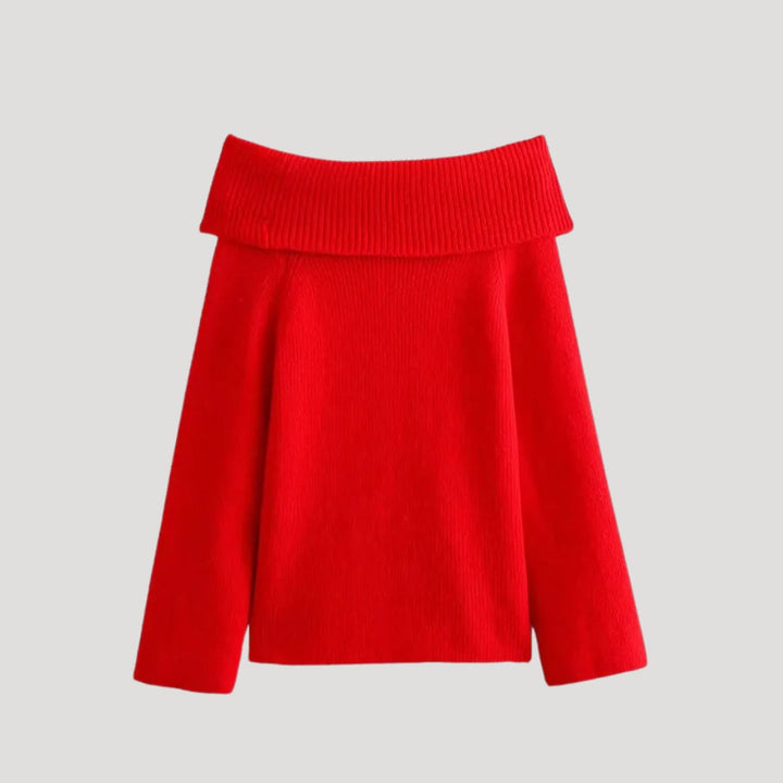 Stilla | Kvinder Off Shoulder Striktrøje