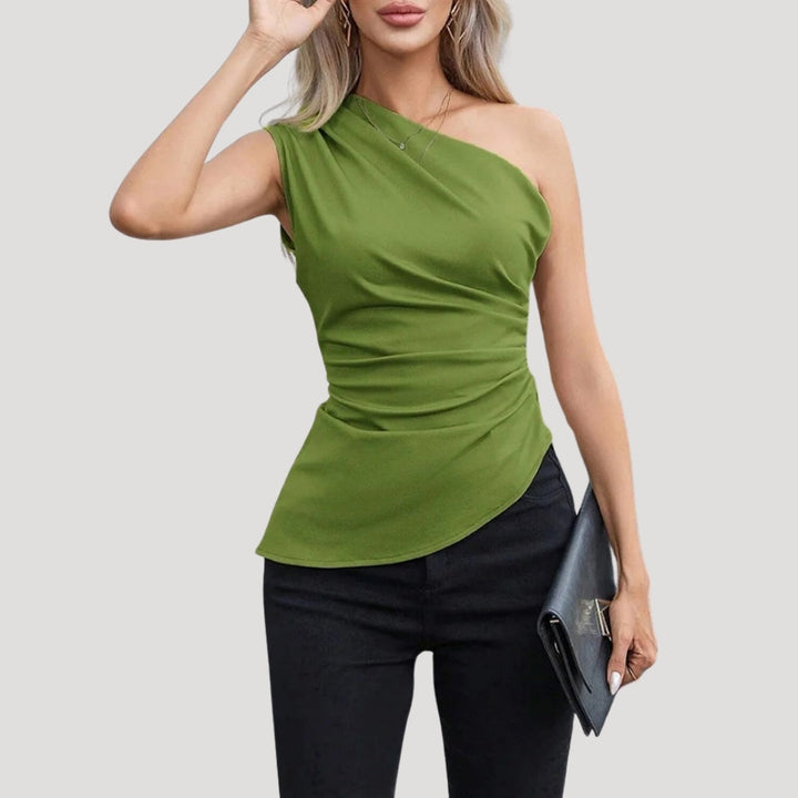 Stilla | Elegant En Skulder Rynket Top