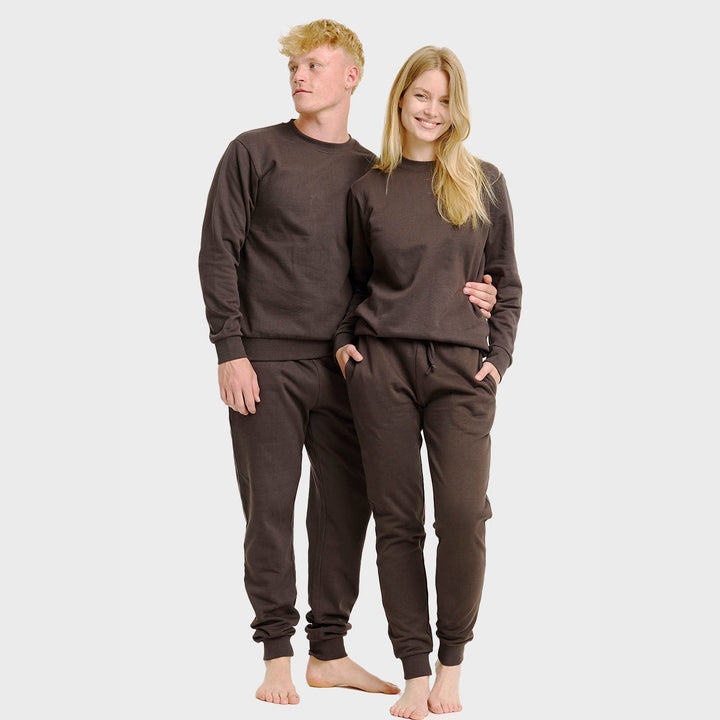 Stilla | Brun Sweatset Kvinder