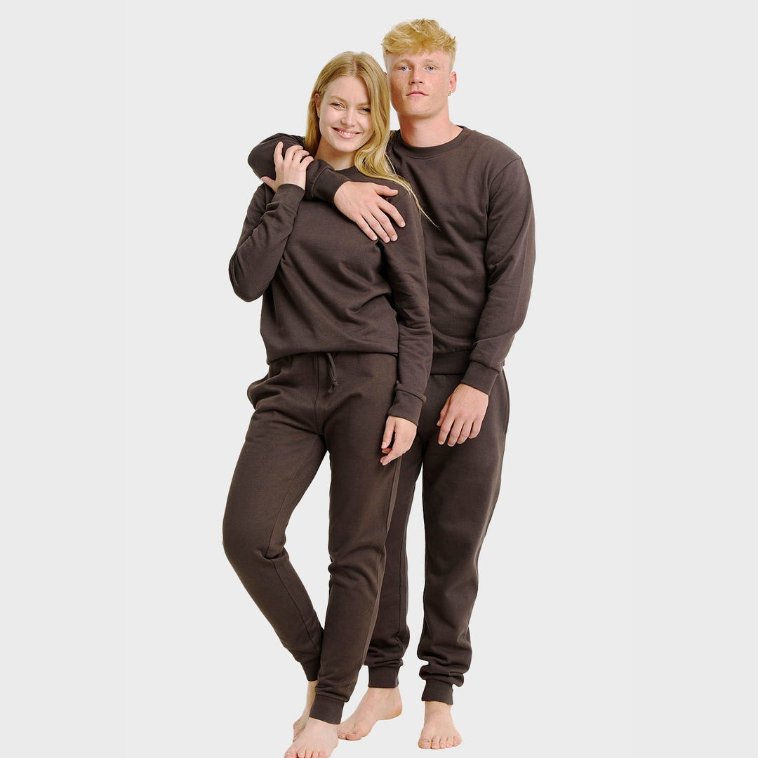 Stilla | Brunt Sweatset Herrer