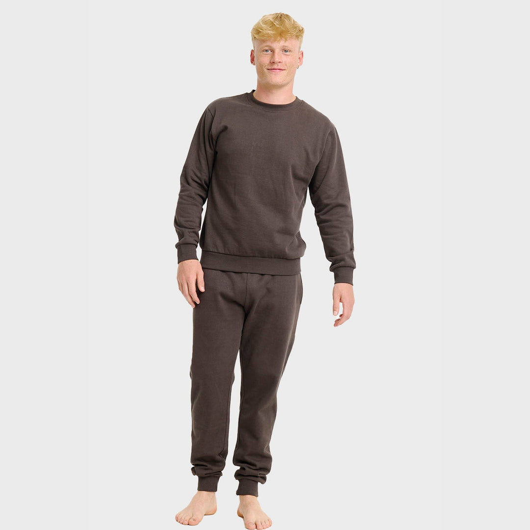 Stilla | Brunt Sweatset Herrer