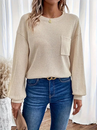 Stilla | Elegant Pullover Med Et Præget Mønster
