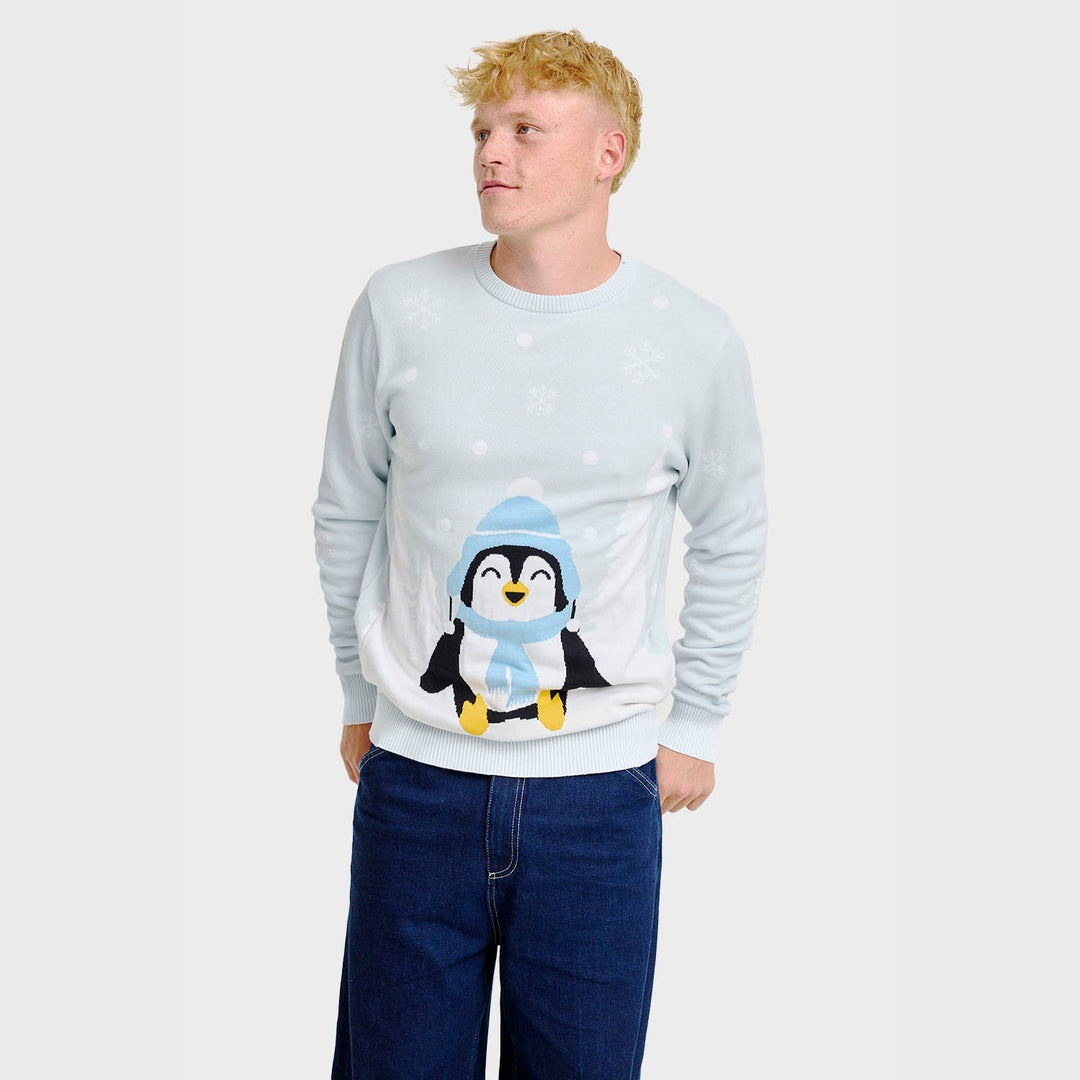 Stilla | Den søde pingvin julen sweater herre