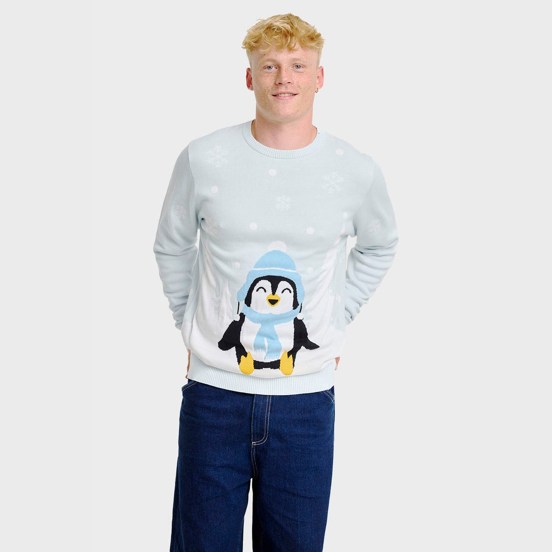 Stilla | Den søde pingvin julen sweater herre