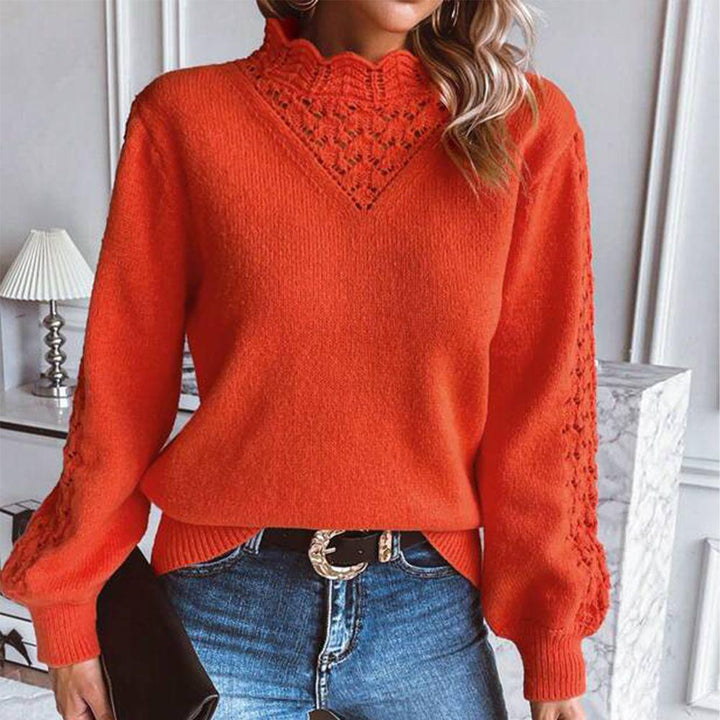 Stilla | Pullover Ensfarvet Orange
