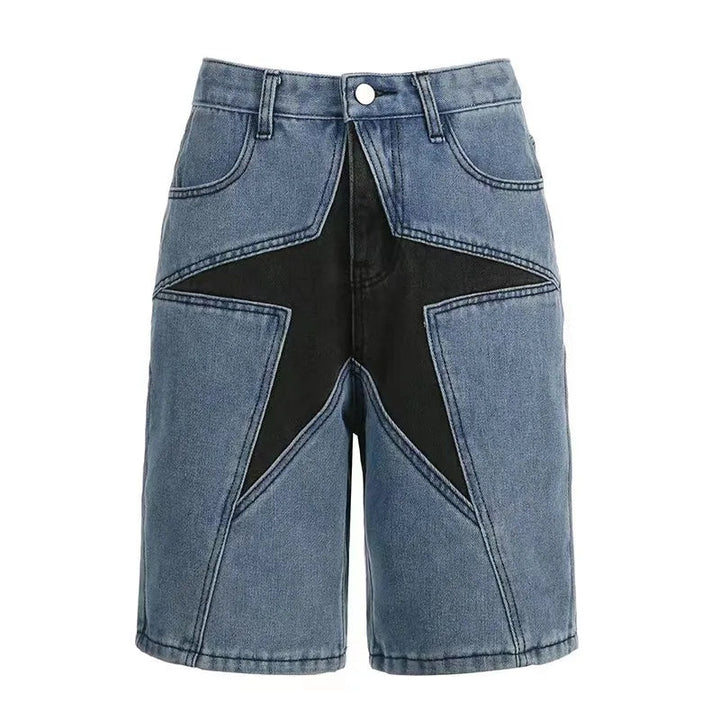 Stilla | Star Patch Denim Jorts