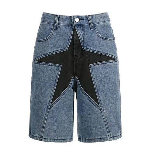 Stilla | Star Patch Denim Jorts