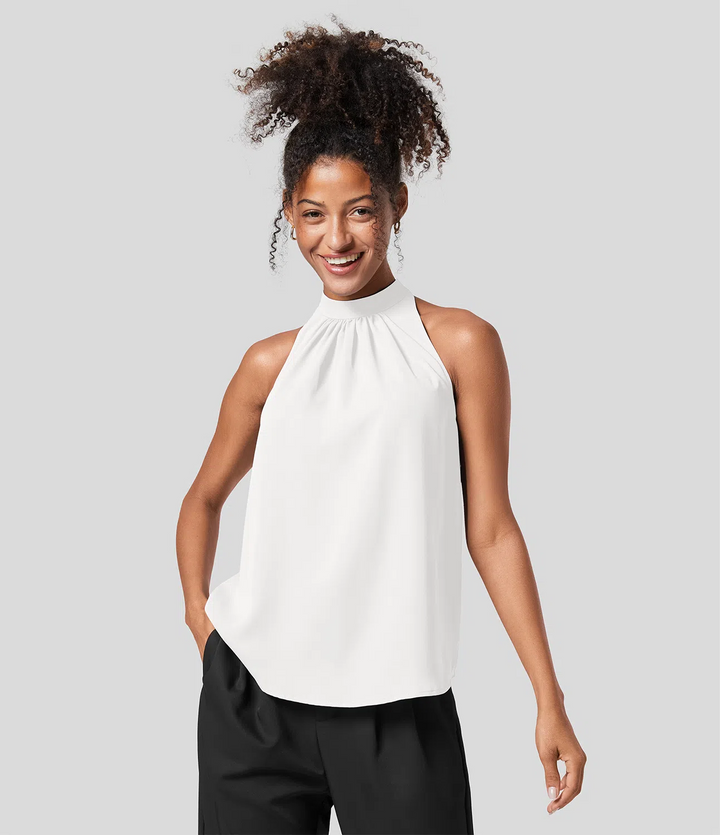 Stilla | Dame Bluse Halterneck Med Ryg