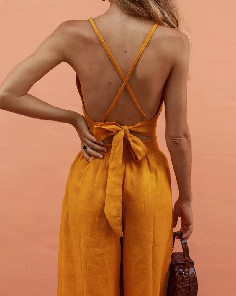 Stilla | Orange to Farvet Sæt Elegante og Stilfulde Modekomposition