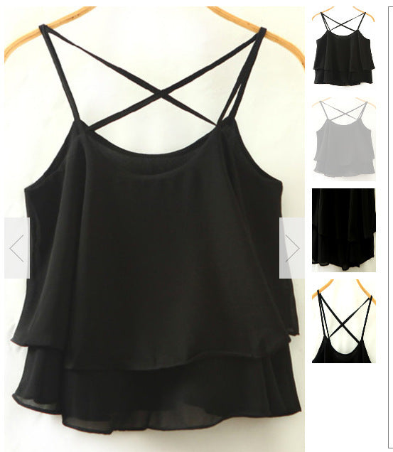 Dame flydende lag Camisole top Stilla