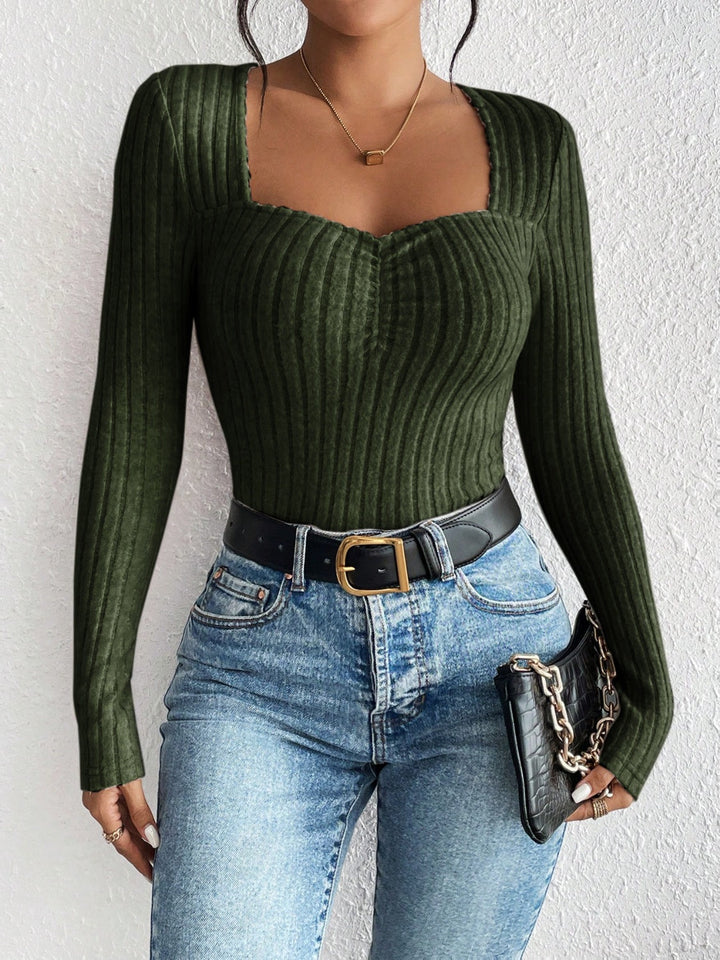 Stilla | Langærmet Rib T-shirt