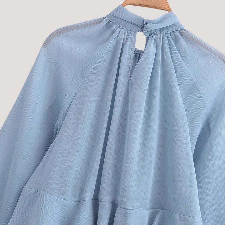 Stilla | Elegant Volang Chiffon Bluse