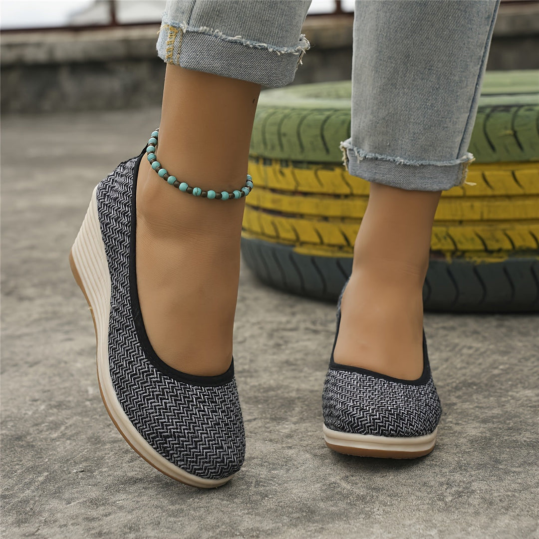 Stilla | Afslappet Sandaler Med Hæl Åndbare Slip on Sko Med Blød Sål