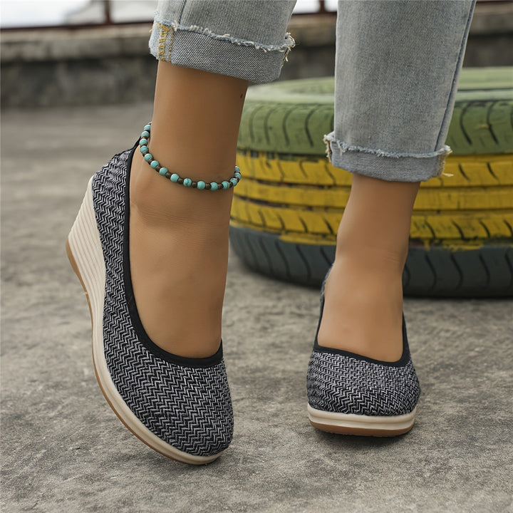 Stilla | Afslappet Sandaler Med Hæl Åndbare Slip on Sko Med Blød Sål