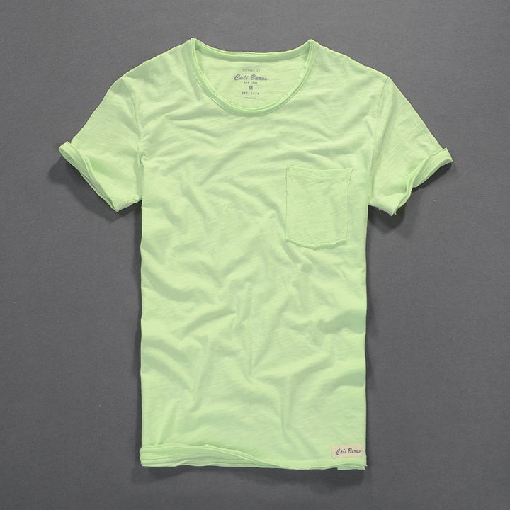 Dame afslappet T-shirt med brystlomme og rund halsudskæring Stilla