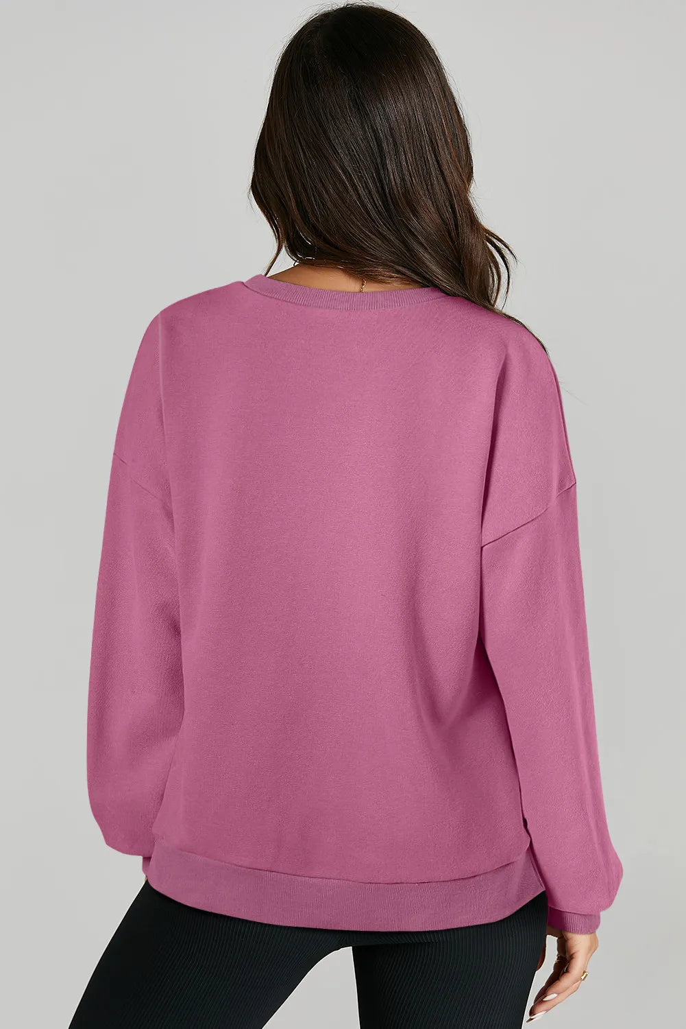 Stilla | Sweatshirt med lange ærmer og rund halsudskæring Oppe og Nede