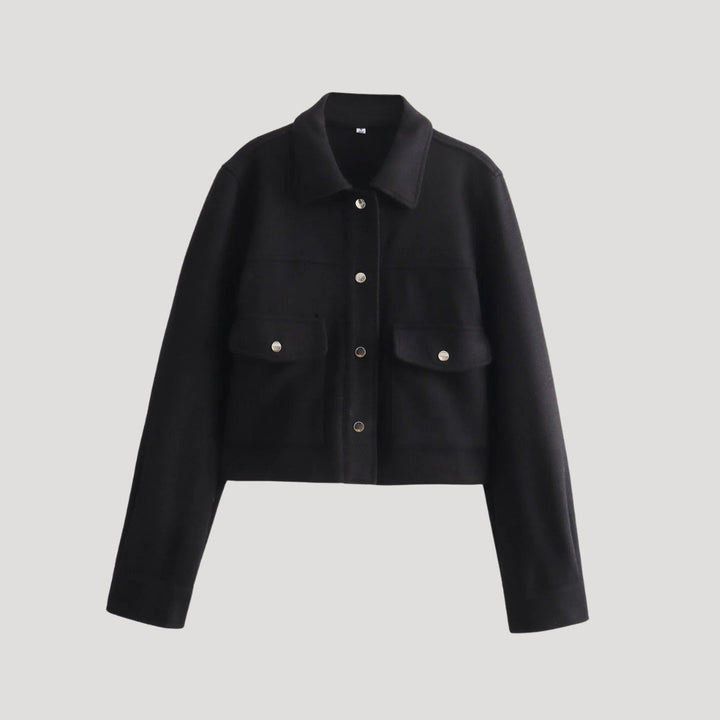 Stilla | Kvinder Cropped Uld Utility Jakke