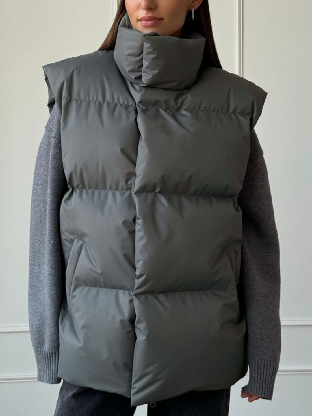 Stilla | Pullover med lynlås ved rullekraven