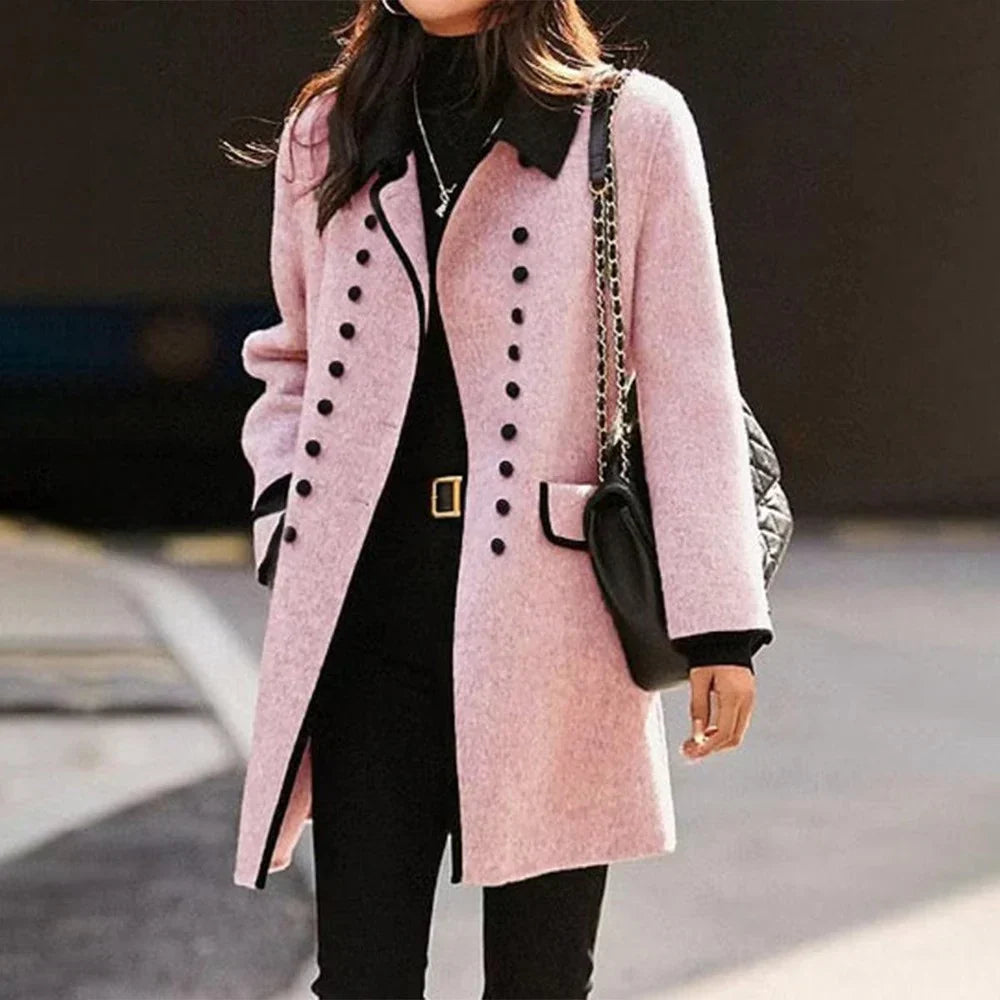 Stilla | Elegant Strikjakke Rosa