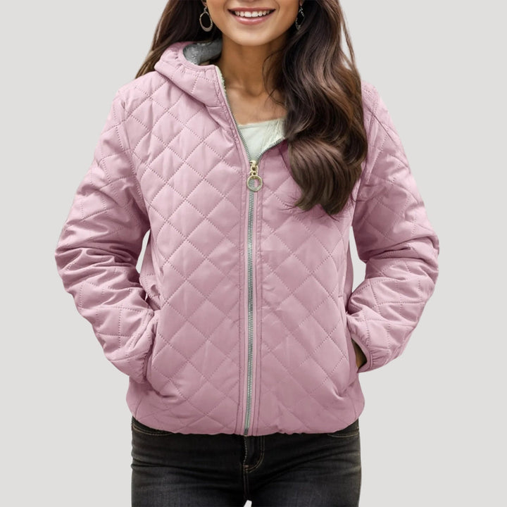Stilla | Quilted Zip up Hooded Jacket