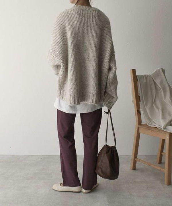 Stilla | Størrelse Pullover Med Ivory Lomme På Forsiden