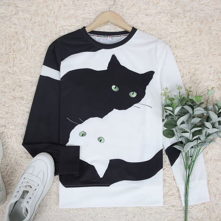 Stilla | Top Mit Animalprint und Rundhalsausschnitt