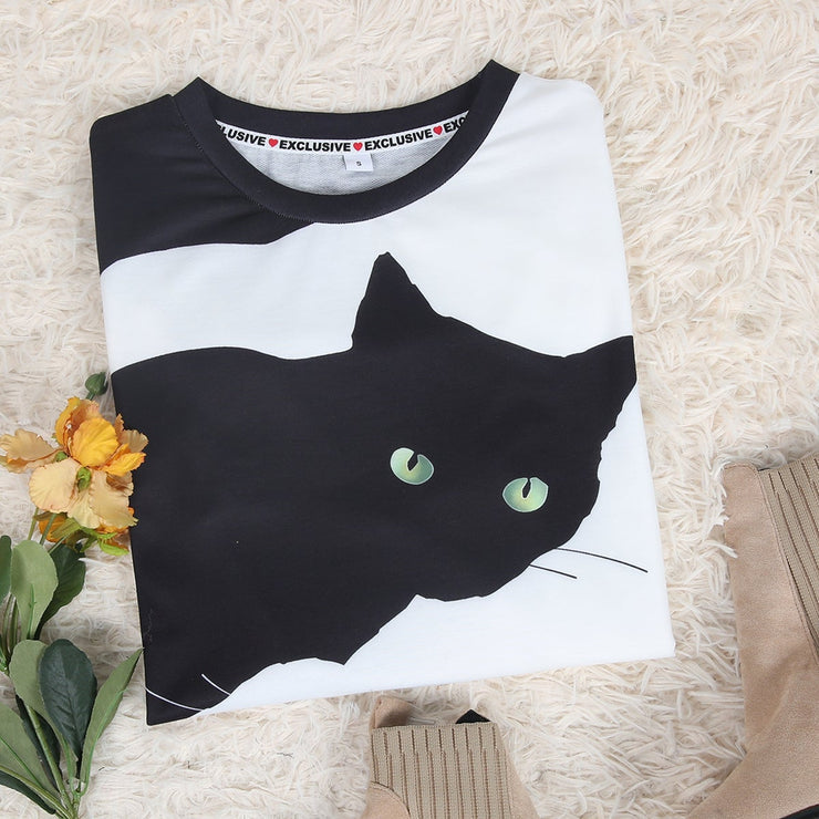 Stilla | Top Mit Animalprint und Rundhalsausschnitt