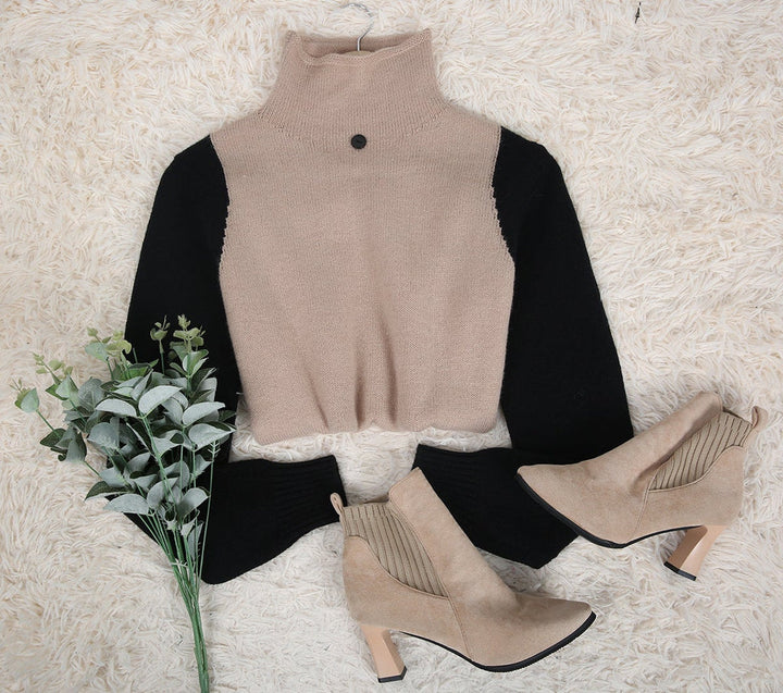 Stilla | Pullover med rullekraveblok