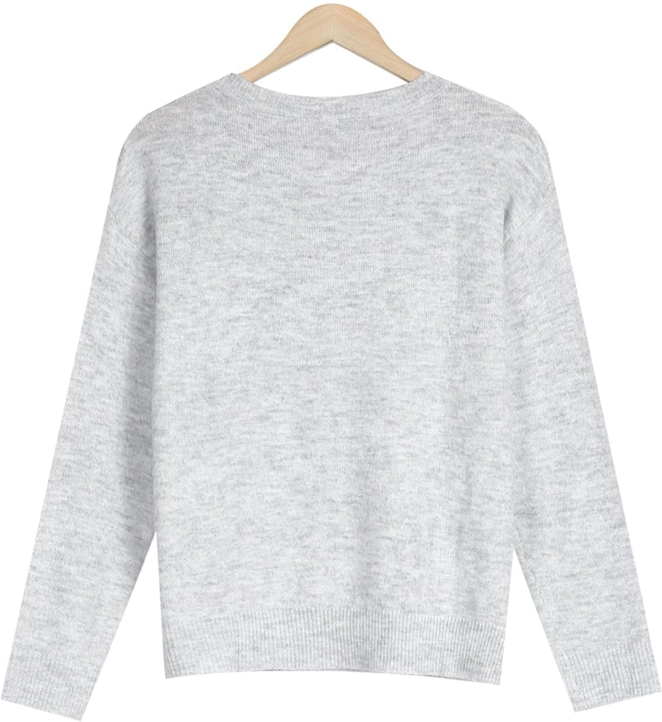 Stilla | Knopfpullover Grau Tage Klassisch