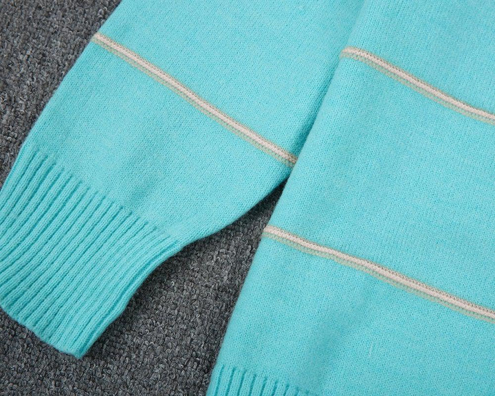Stilla | Weit Geschnittene Strickjacke Türkis