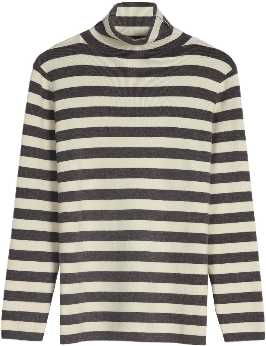 Stilla | Pull Colt Stribet i Neutral og Kaffe Farve