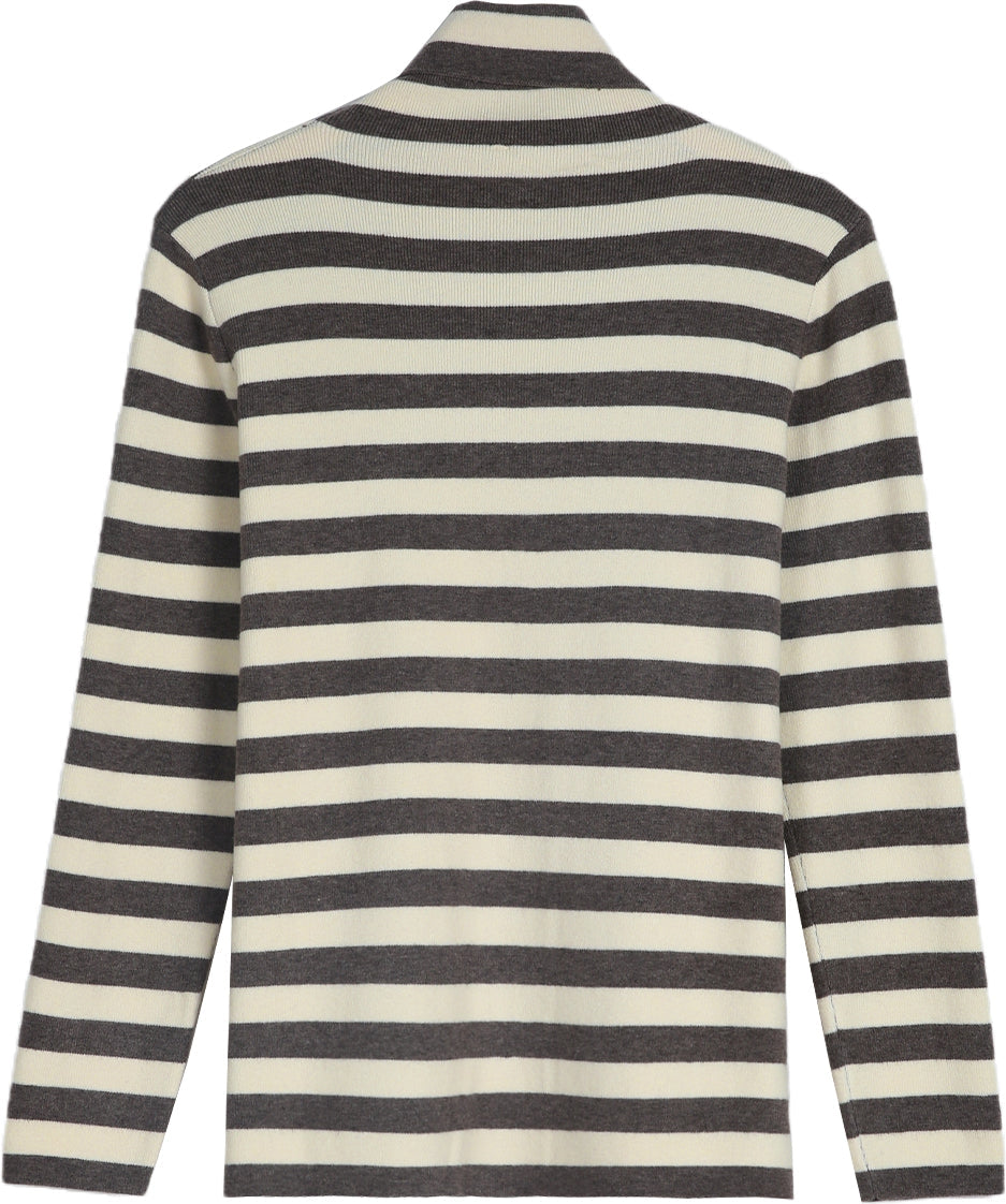 Stilla | Pull Colt Stribet i Neutral og Kaffe Farve