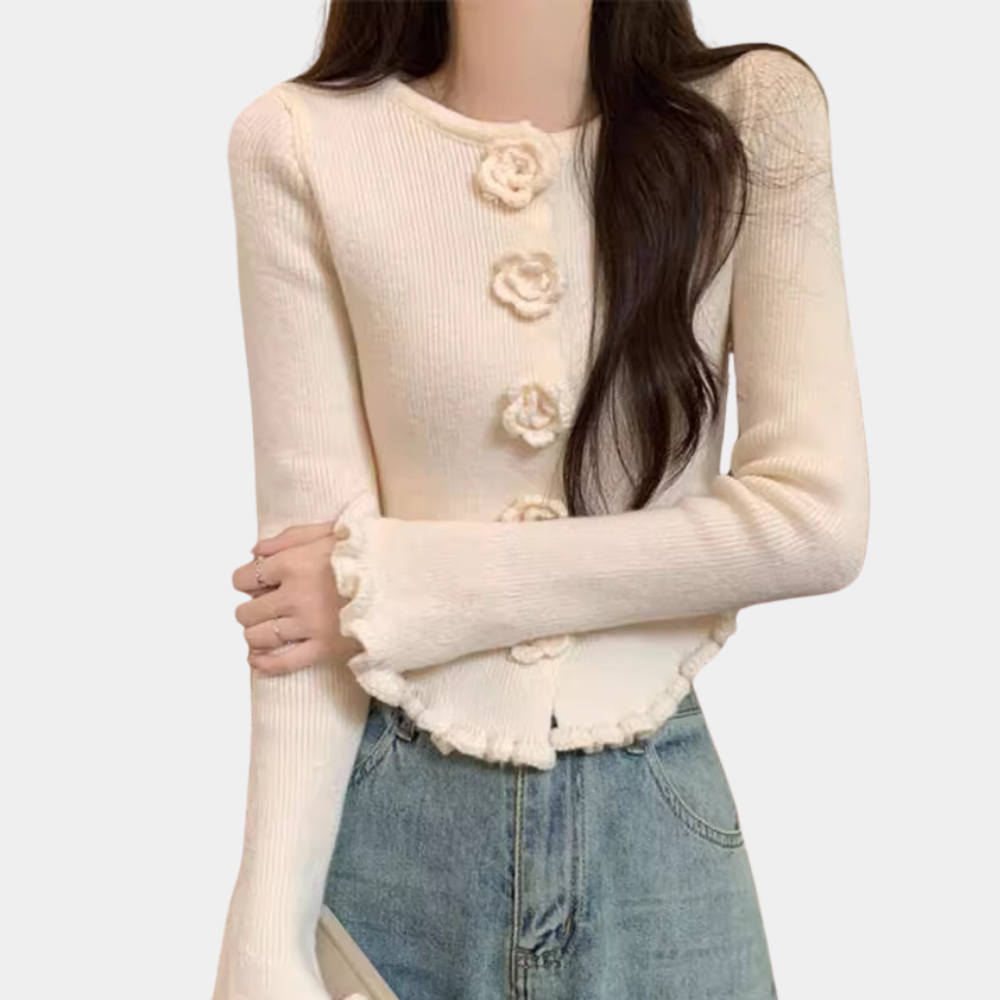 Stilla | Blomster Cardigan til Kvinder